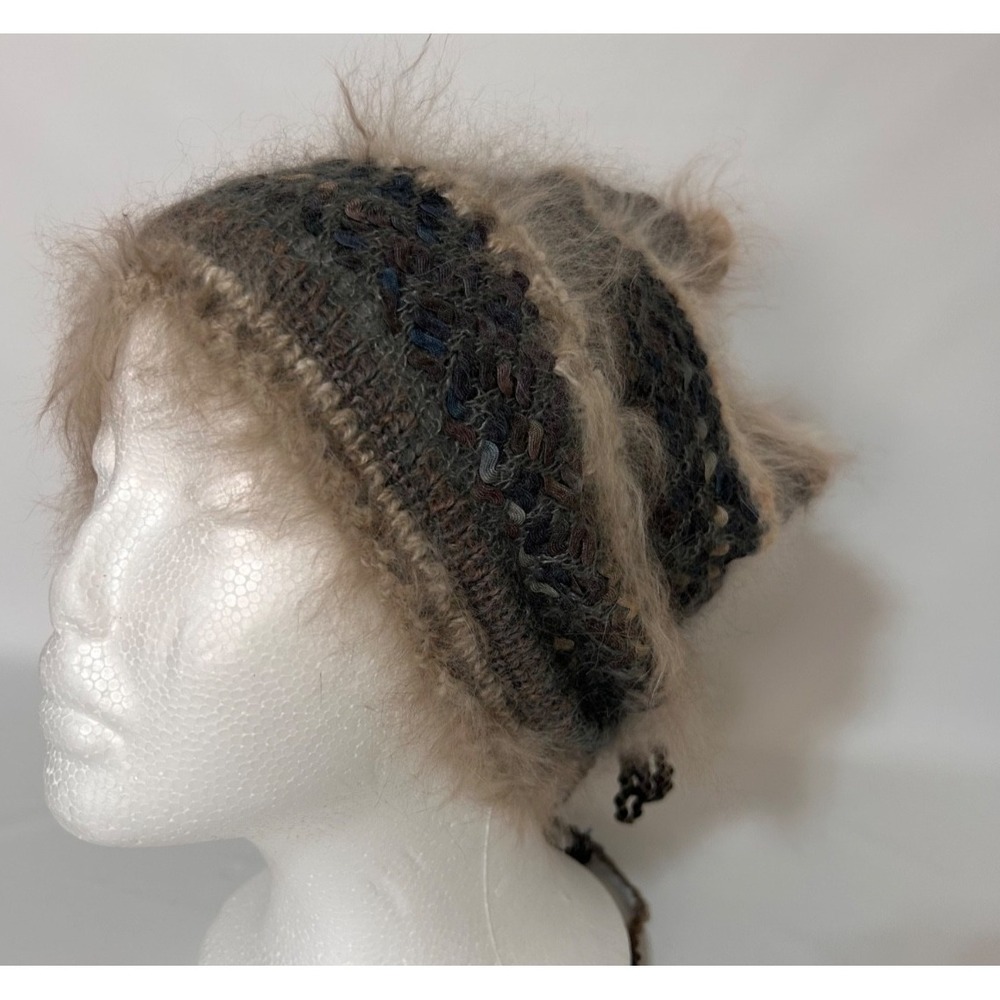 The Sensuous Fiber Slouch Beanie Hat Alpaca Blend Handmade Fashion Roomy